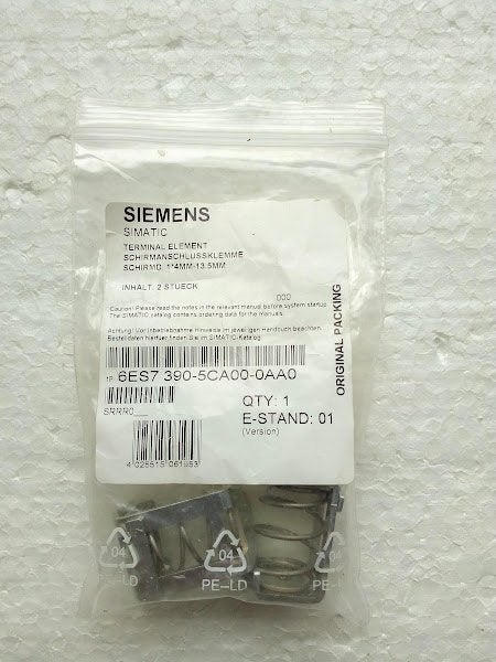 Siemens SIMATIC Schirmanschlussklemme 6ES7390-5CA00-0AA0, Ophalen of Verzenden, Nieuw