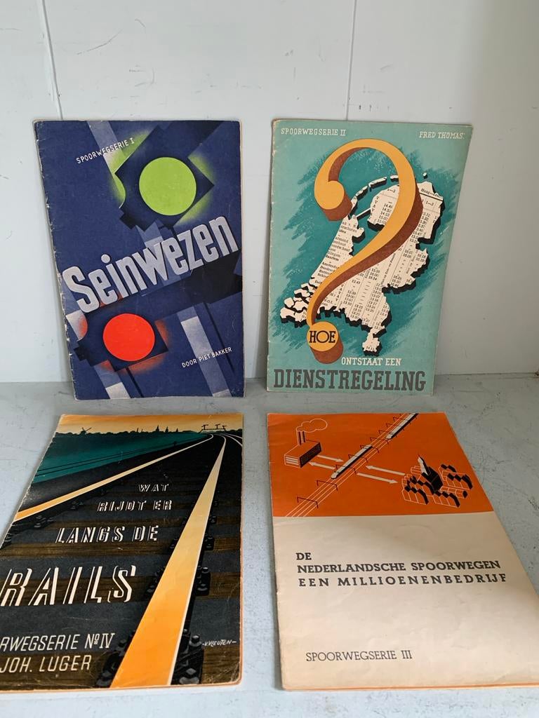Spoorwegserie Boeken - Deel I, II, III, IV, Ophalen of Verzenden, Gebruikt, Trein, Boek of Tijdschrift