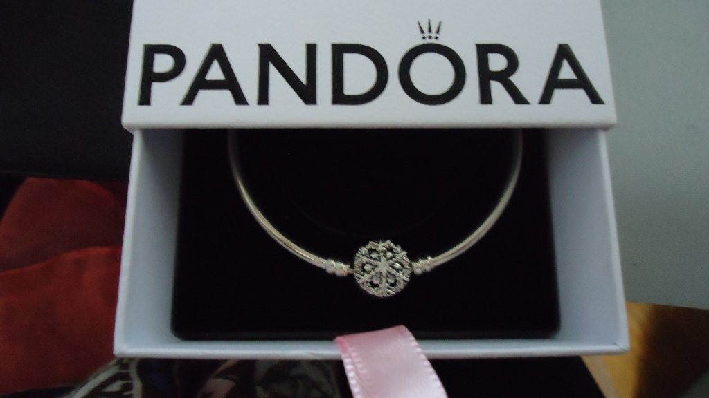 NIEUW   Zilver Originele Pandora armband met ijs ster slot, Ophalen of Verzenden, Nieuw, Zilver, Zilver