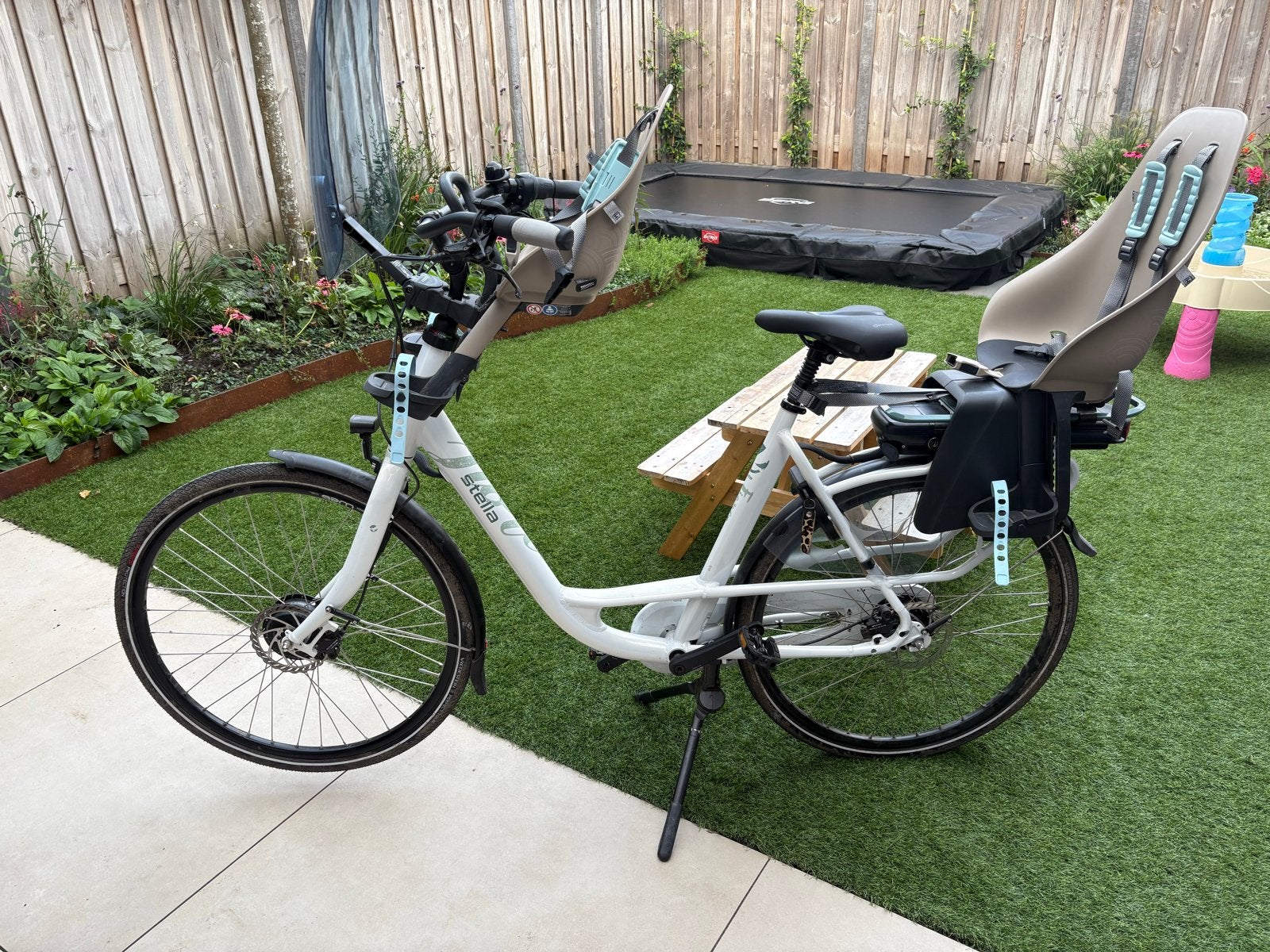 Stella Fiore mamafiets met Urban Iki zitjes, 2024, E-bike, Fietsen en Brommers, Elektrische fietsen, Ophalen, Zo goed als nieuw
