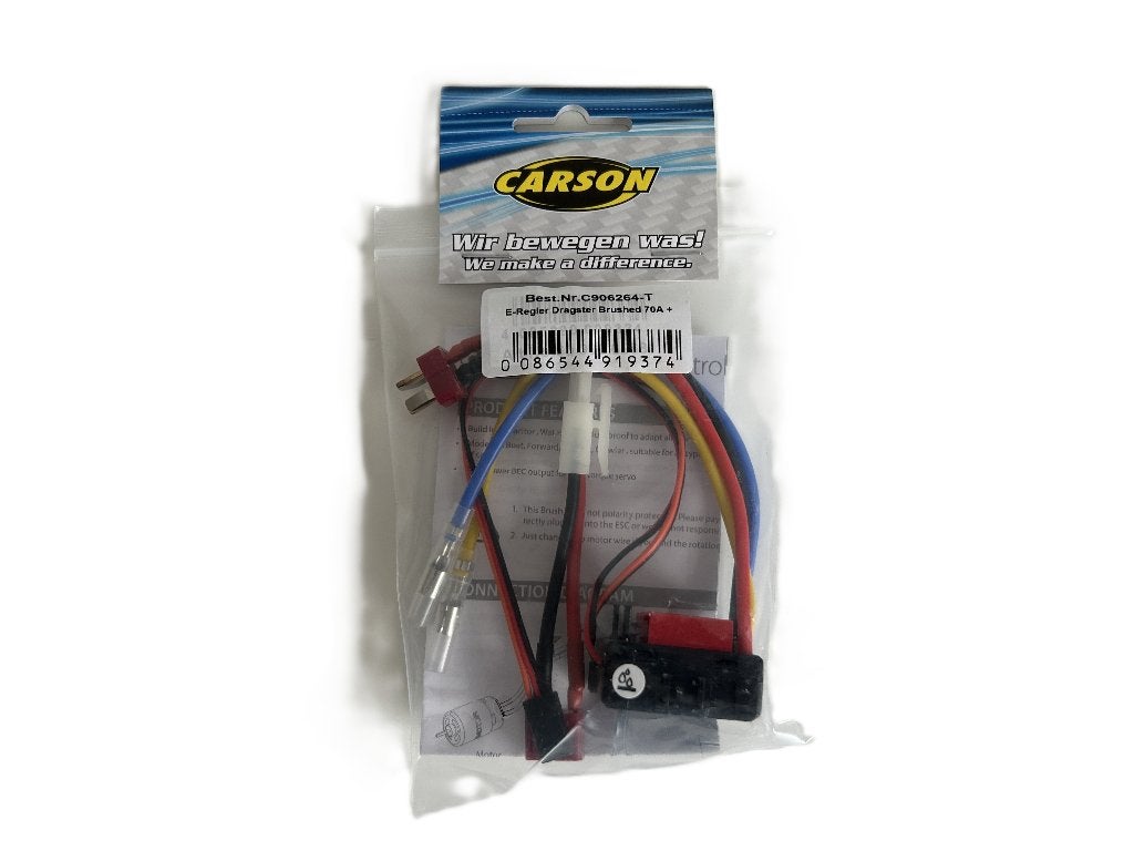 Tamiya ESC Dragster Brushed 70A + Adapterkabel T-Plug, Ophalen of Verzenden, Nieuw, Onderdeel