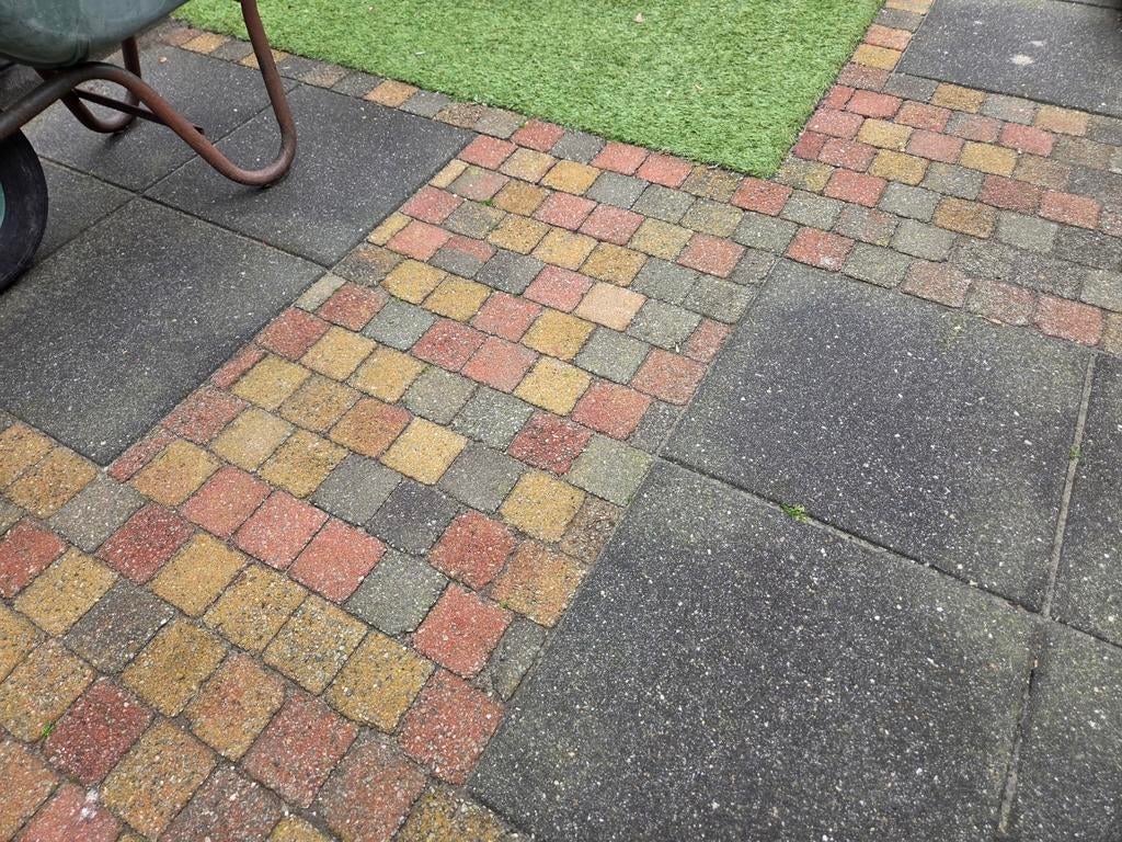 Koppelstones  getrommelde kasseien 20 m2 gratis ophalen, Tuin en Terras, Tegels en Klinkers, Ophalen, Gebruikt, Klinkers, 10 m² of meer