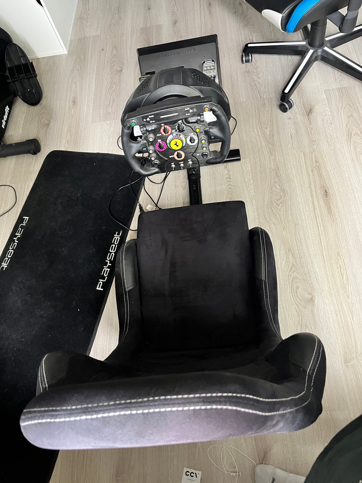 Playseat met Thrustmaster T300RS GT en F1 Add-on, Ophalen, Overige merken, Gebruikt