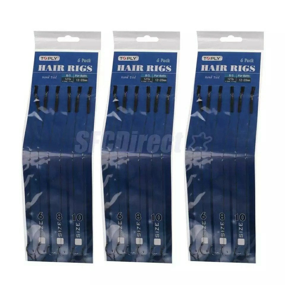Te koop nieuwe sets van 6 rigs karper onderlijnen exact zoal, Ophalen of Verzenden, Nieuw, Haak