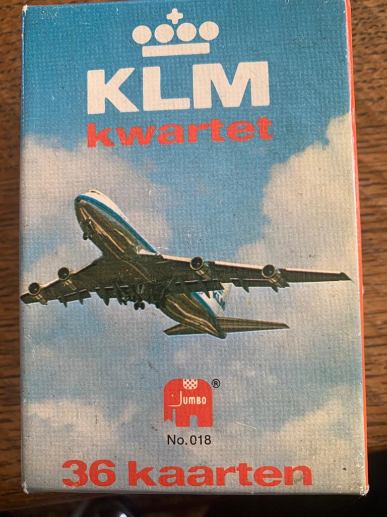 KLM KWARTET - nr. 018 Compleet met spelregelblaadje., Verzenden, Zo goed als nieuw, Overige typen
