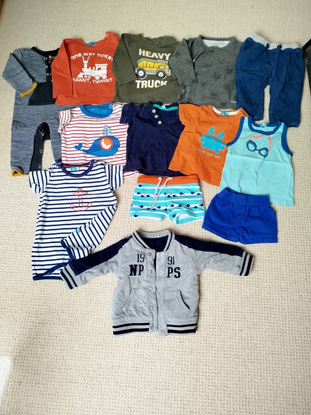 Kledingpakket maat 62 voor jongen, Kinderen en Baby's, Ophalen of Verzenden, Gebruikt, Maat 62