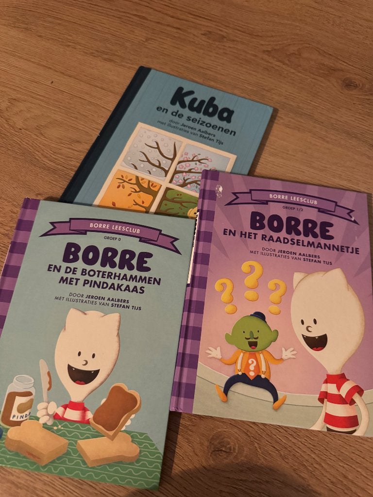 Borre boekjes - paars, Boeken, Kinderboeken | Kleuters, Ophalen of Verzenden, Zo goed als nieuw, Fictie algemeen, Voorleesboek