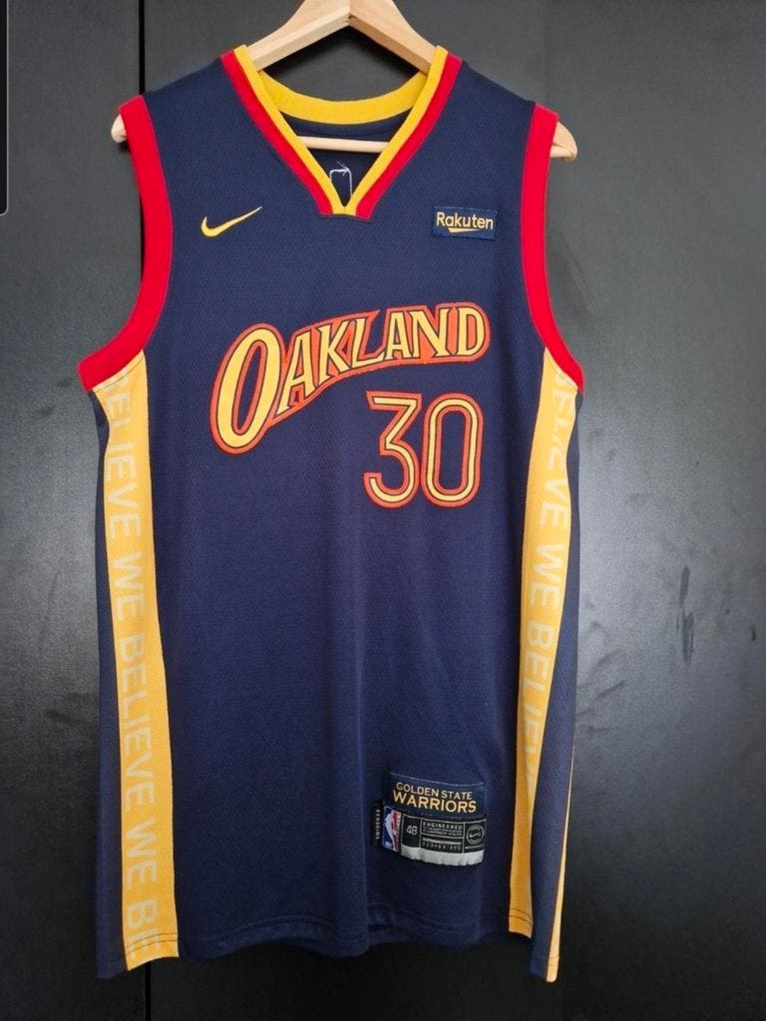 Golden State Warriors Curry #30 NBA Basketbal Jersey, Sport en Fitness, Basketbal, Ophalen of Verzenden, Zo goed als nieuw