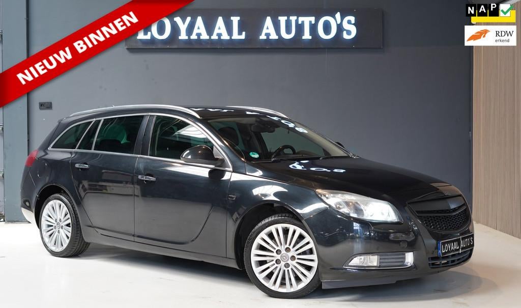 Opel Insignia Sports Tourer 2.0 T Cosmo | AIRCO | NAVI | PDC, Auto's, Gebruikt, 4 cilinders, Leder en Stof, Zwart