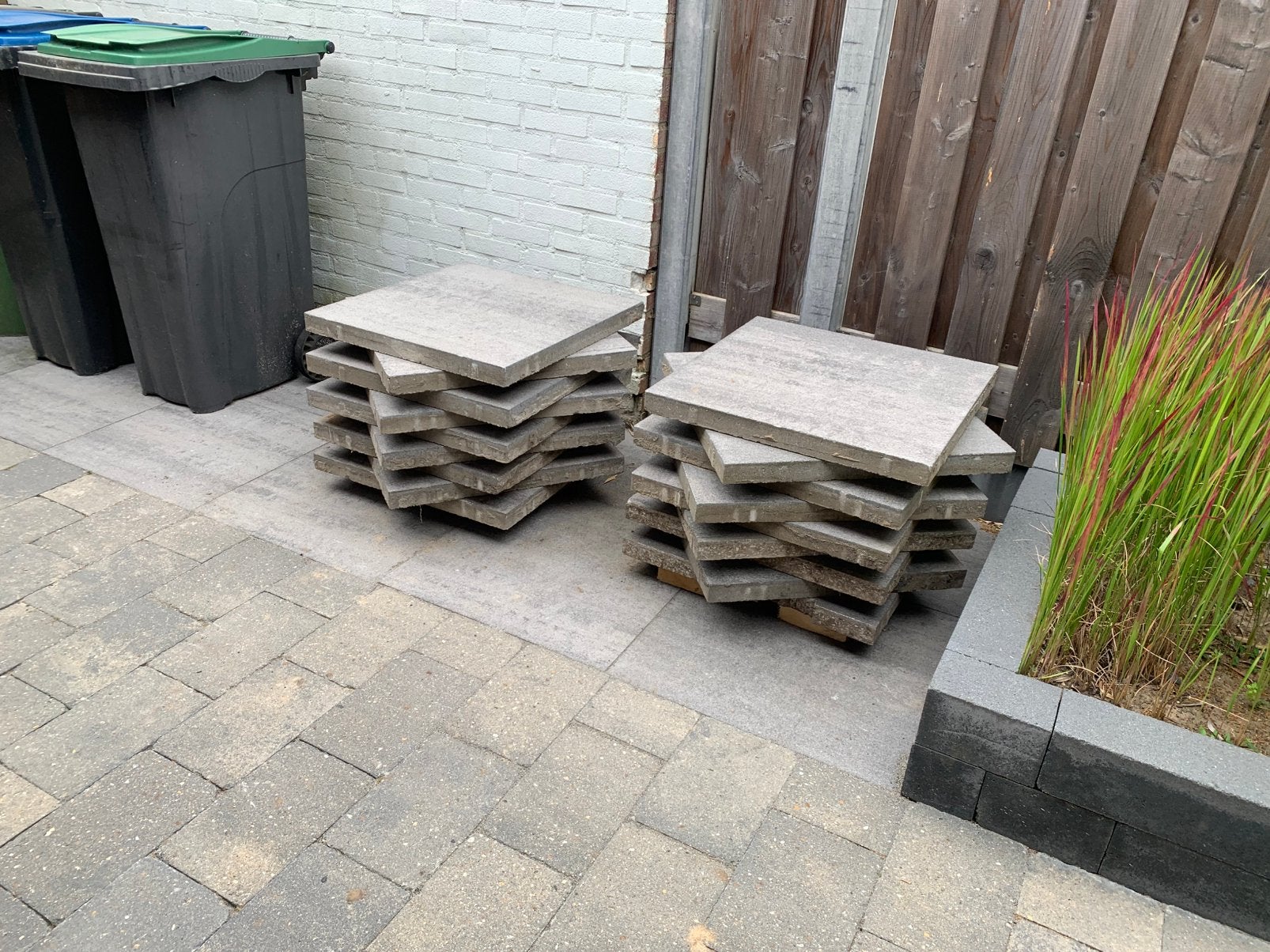 60 x 60 tuintegels, Ophalen, Beton, Terrastegels