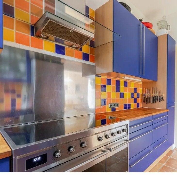 Diepblauwe keuken direct af te halen, Ophalen
