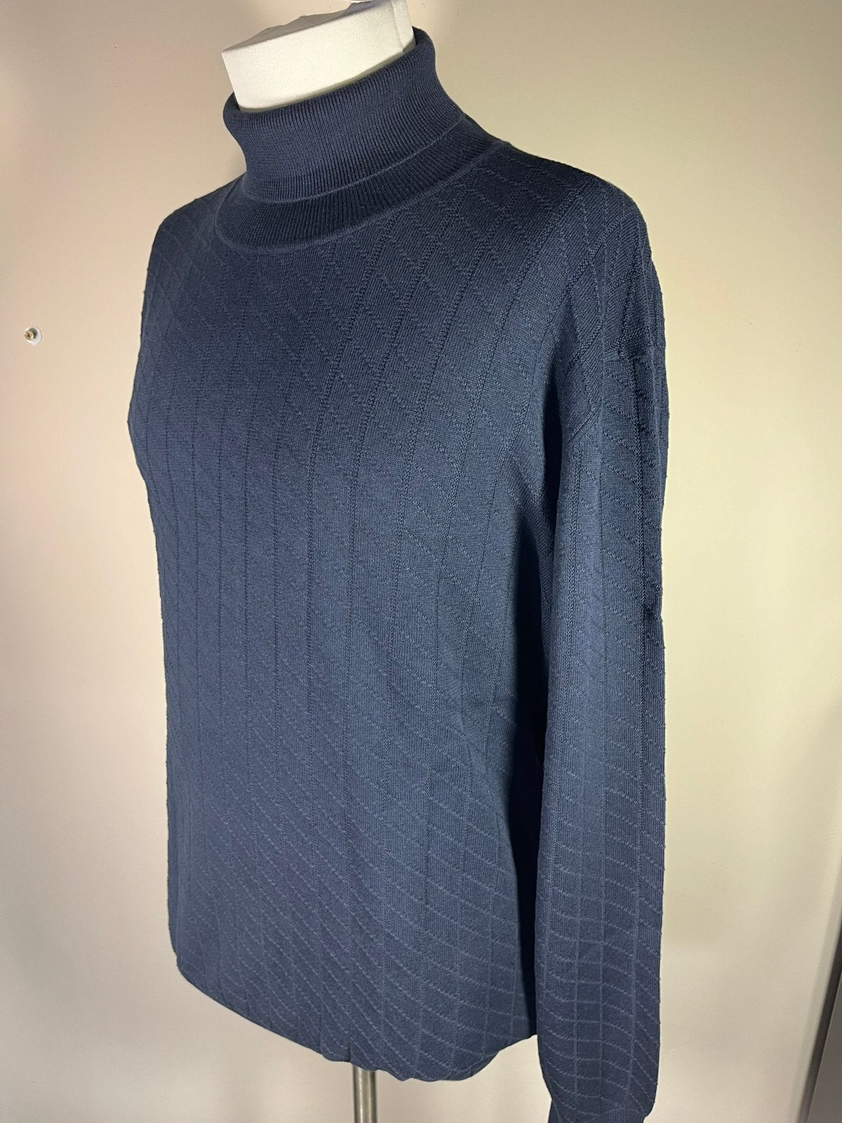 State of Art katoenen coltrui, maat 3XL, nieuw, wvp € 99,95, Kleding | Heren, Truien en Vesten, Blauw, Nieuw, Overige maten, Ophalen of Verzenden