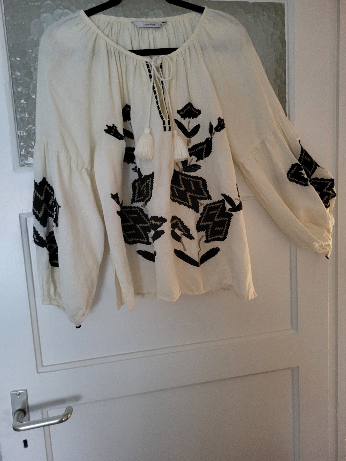 Summum katoenen blouse mt 38 (valt als 42), Summum, Beige, Maat 42/44 (L), Ophalen of Verzenden