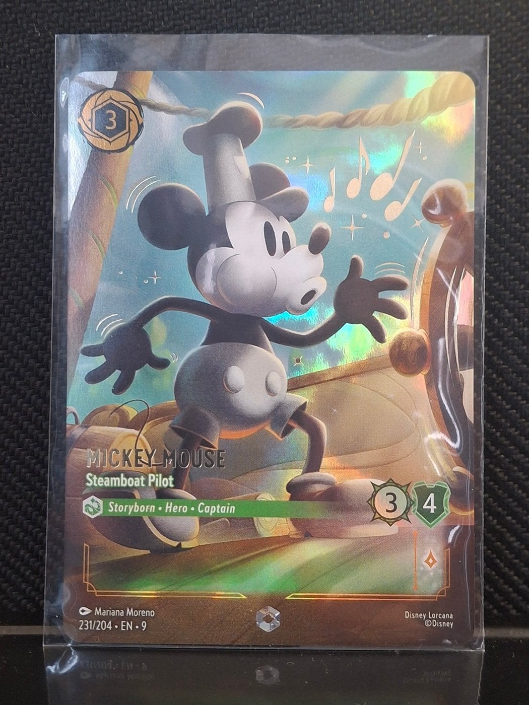 Enchanted Mickey Mouse - Steamboat Pilot #231 Lor, Hobby en Vrije tijd, Verzamelkaartspellen | Overige, Ophalen of Verzenden, Nieuw