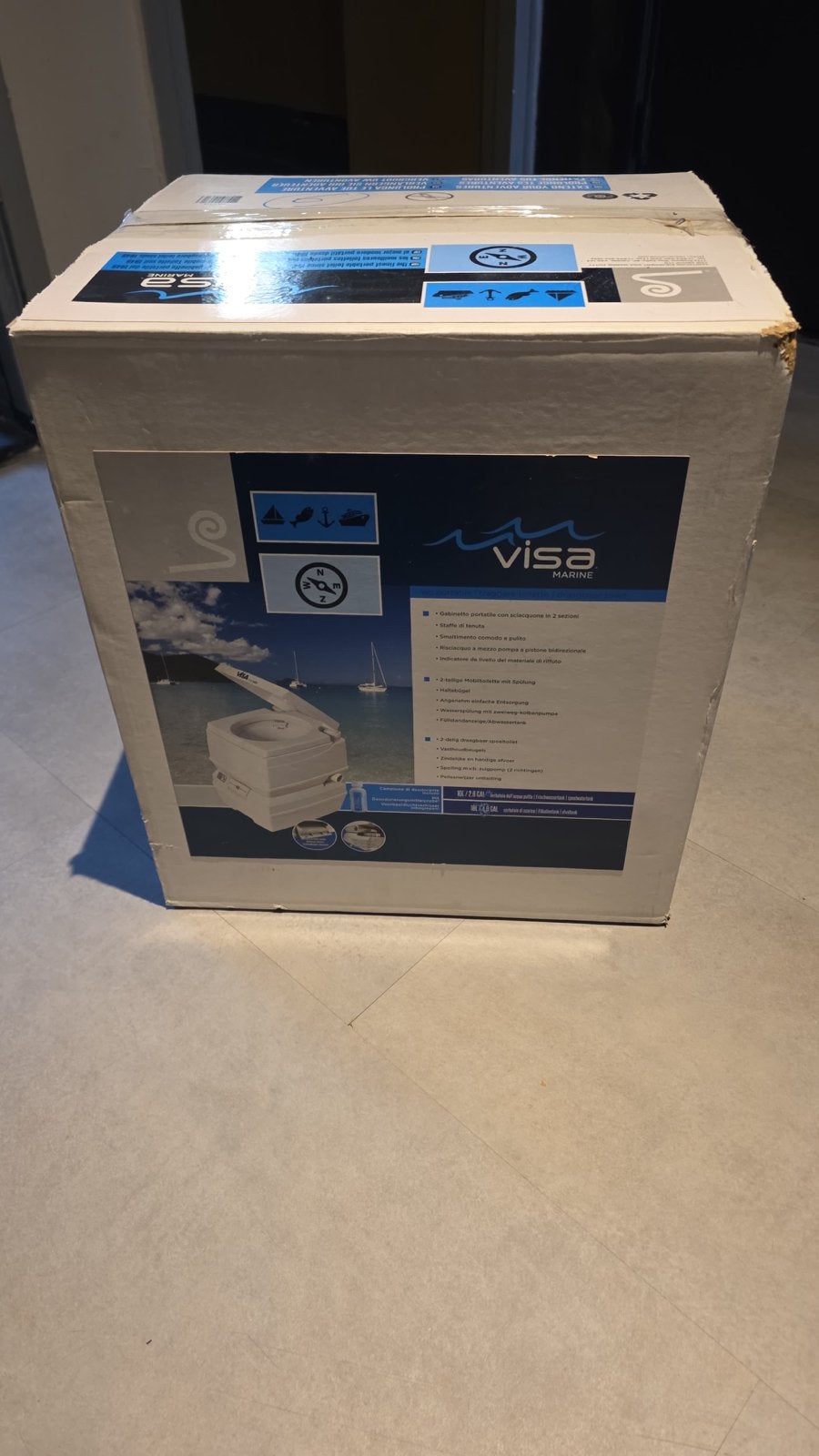 Visa Marine Draagbaar Toilet 308 MSD - Nieuw in doos, Ophalen, Nieuw, Kombuis en Sanitair