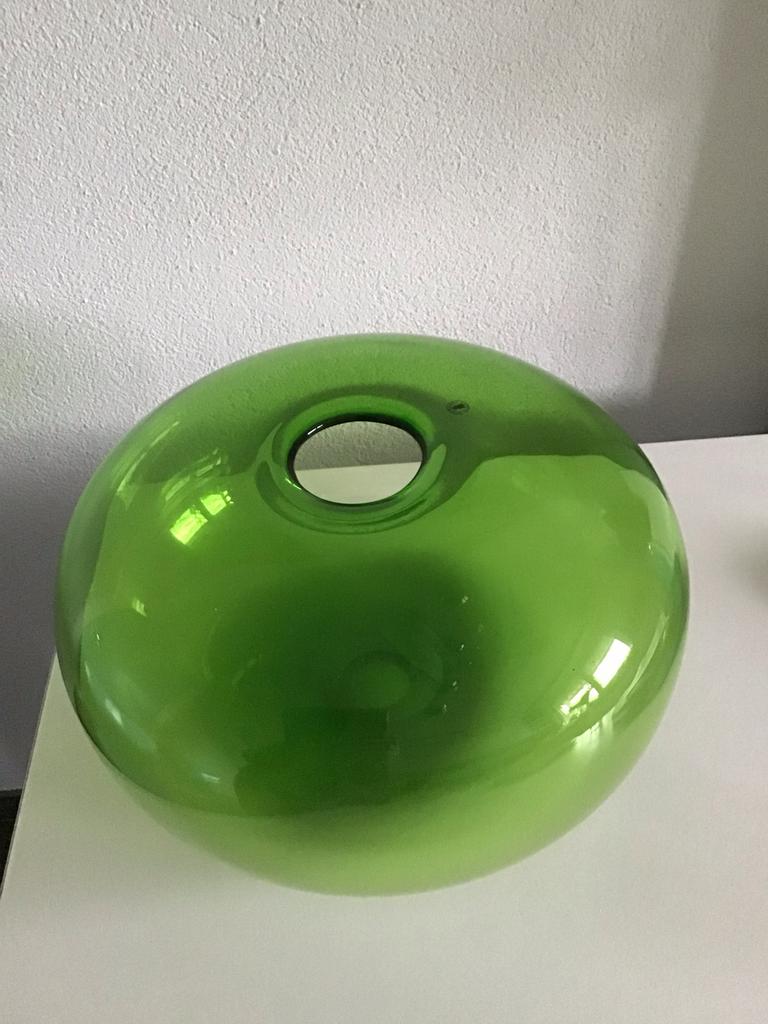 IKEA Stockholm vaas in mooie groene kleur, Ophalen of Verzenden, Minder dan 50 cm, Groen, Glas