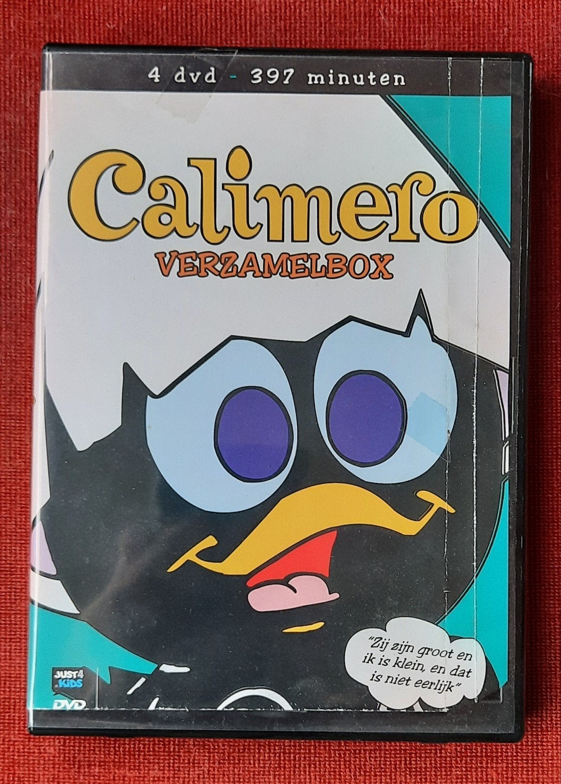 Verzamelbox CALIMERO = 4 DVD's = Zij zijn groot en ik is ..., Cd's en Dvd's, Alle leeftijden, Ophalen of Verzenden, Zo goed als nieuw