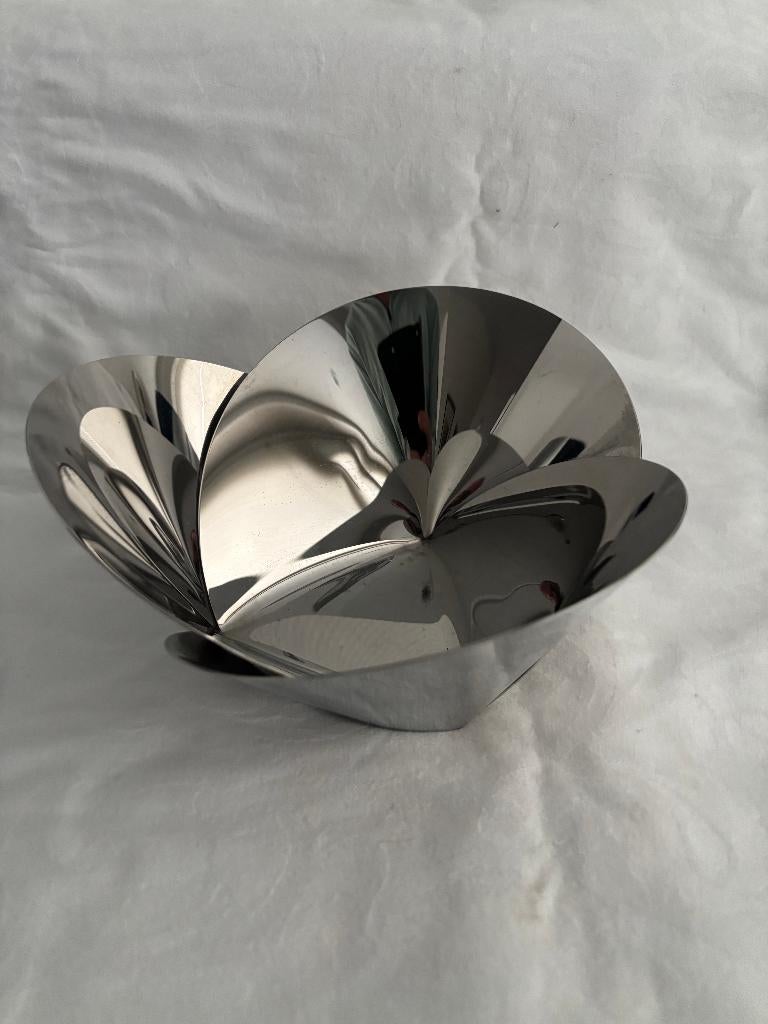 Alessi Harmonic schaal ontwerp Abi Alice, 22 cm rvs., Overige typen, Zilver, Ophalen of Verzenden, Zo goed als nieuw