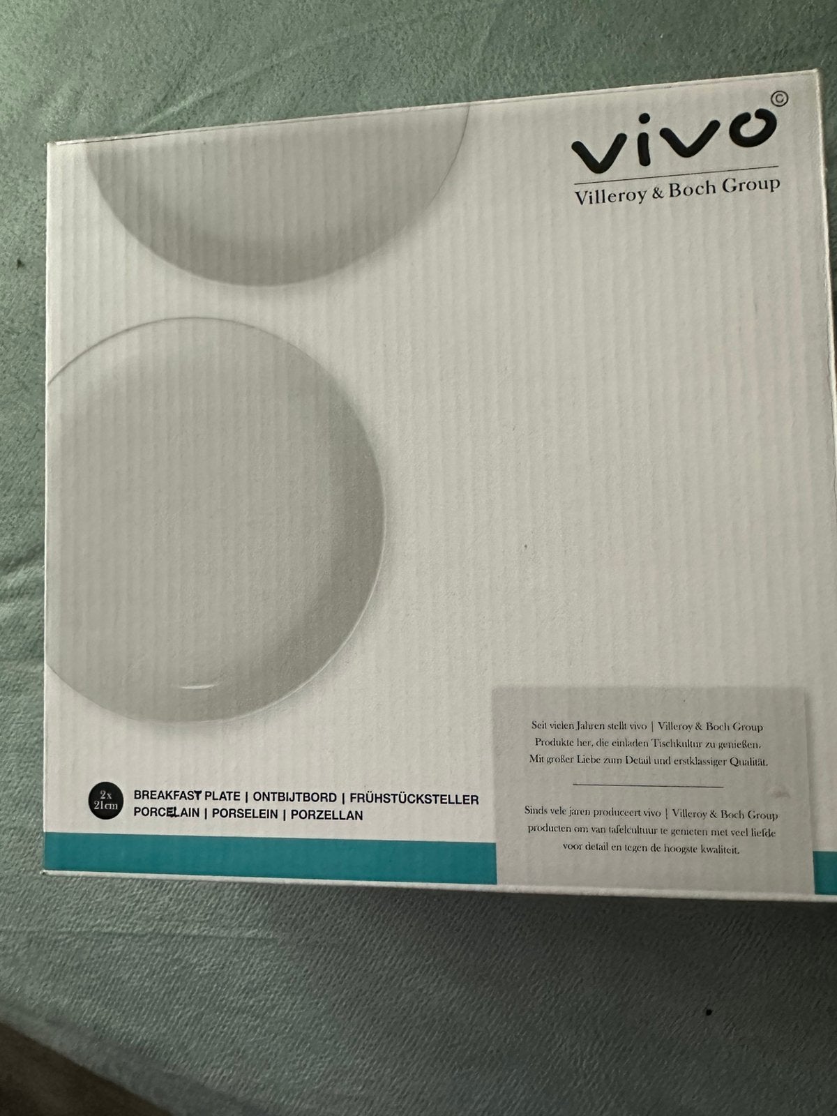 Vivo Villeroy en Boch Porselein Servies Ontbijtborden, Nieuw, Ophalen of Verzenden, Bord(en), Overige stijlen