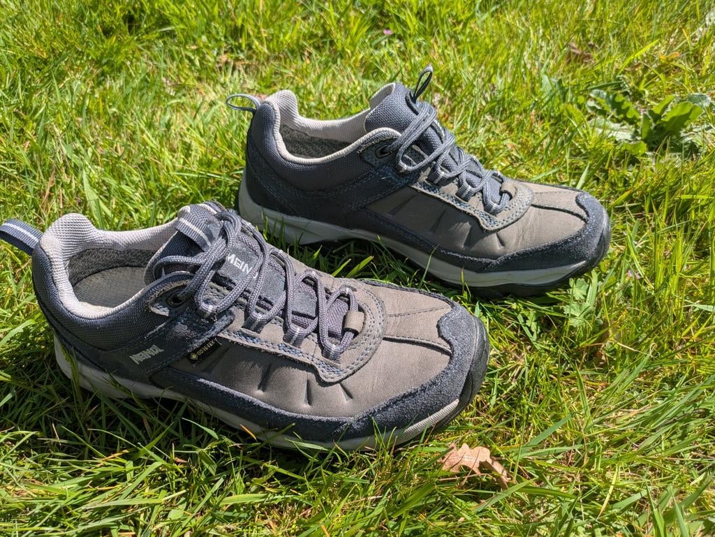 Meindl Lady Pro gtx, z.g.a.n. maat 5,5 (39), Meindl, Blauw, Zo goed als nieuw, Wandelschoenen