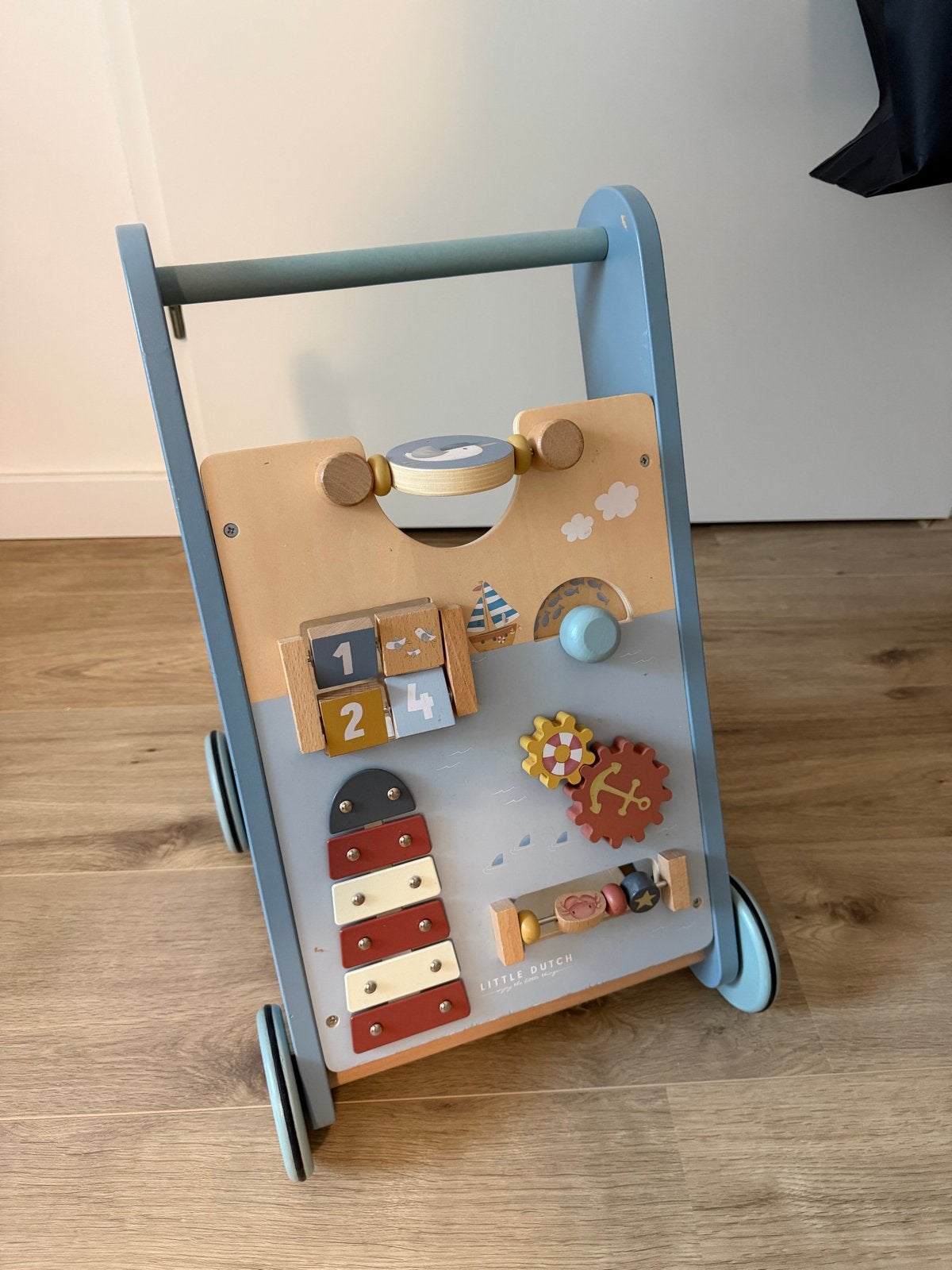 Little Dutch Houten Loopwagen, Ophalen, Zo goed als nieuw, Overige typen, Met wieltjes