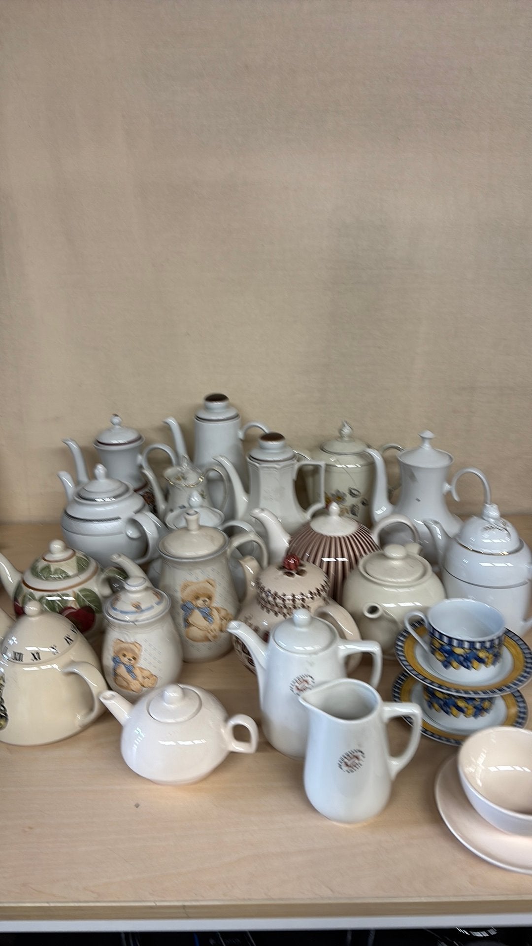 Brocante koffie en thee potten, Ophalen