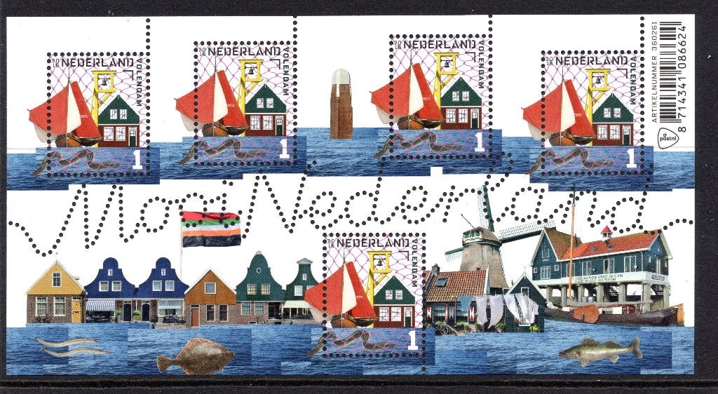 Mooi Nederland 2016, NVPH 3386, 3387, 3388, 3411, 3412, 3413, Ophalen of Verzenden, Na 1940, Postfris