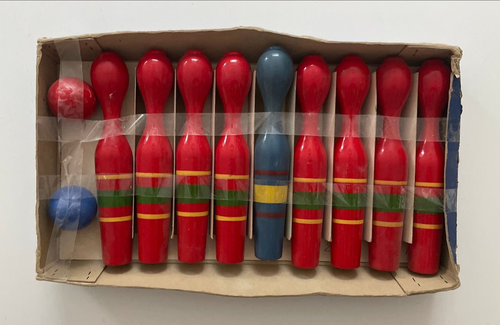 Vintage houten kegelset Graslitzer Spielzeug - Alle Neune!, Kinderen en Baby's, Ophalen of Verzenden, Gebruikt, Jongen of Meisje