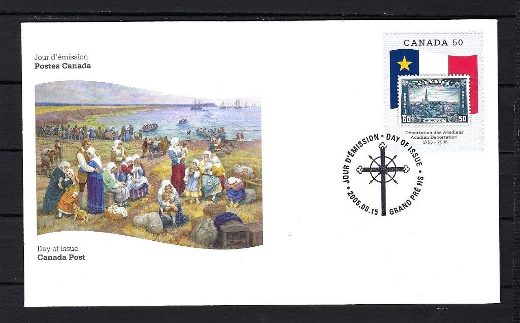 Canada FDC 2291  15-8-2005 ( Acadian deportation)), Ophalen of Verzenden, Onbeschreven, Rest van de wereld