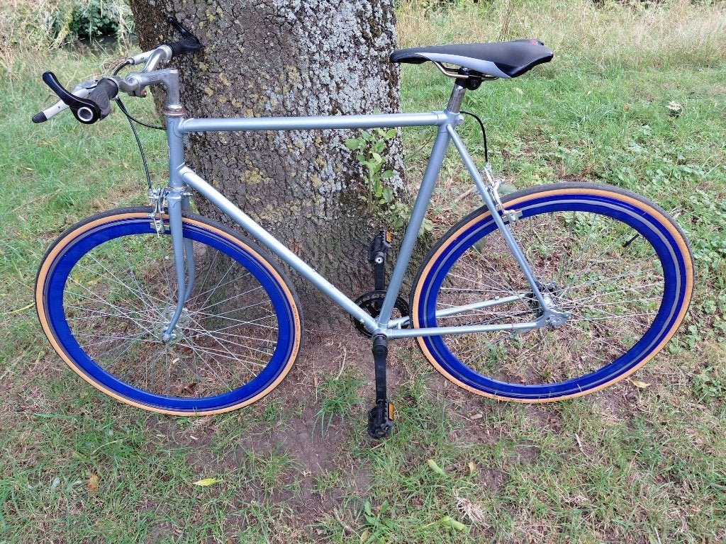 single speed bike (union frame) volledig nieuw opgebouwd!!!!, Velgrem, Zo goed als nieuw, 57 tot 61 cm, Ophalen
