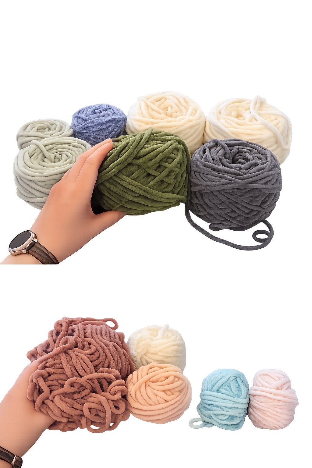 Restjes garen, pluche, acryl, tubegaren, Ophalen, Nieuw, Breien of Haken, Wol of Garen
