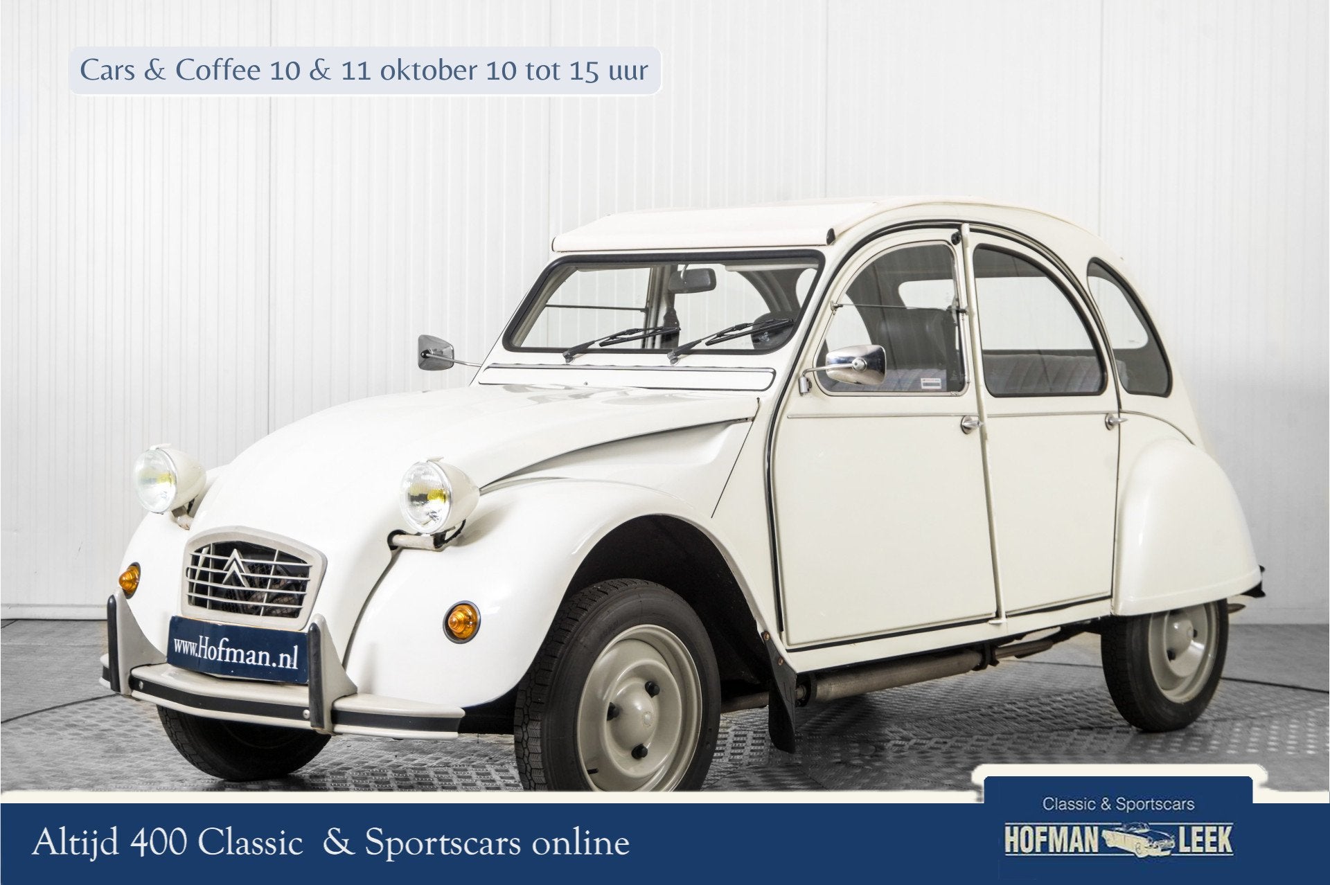 Citroën 2CV 2CV6 Club 40.000 km (bj 1986), Auto's, Voorwielaandrijving, 2CV, 29 pk, Wit