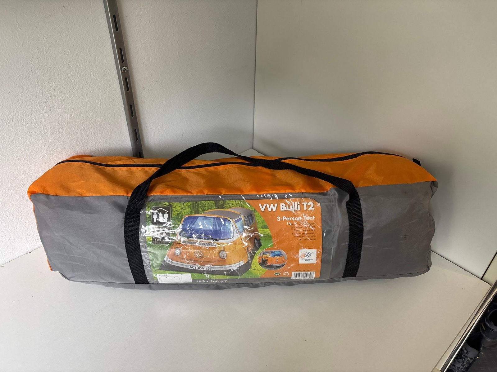 Volkswagen bus tent oranje 3-persoons – nieuw, Ophalen of Verzenden, Nieuw, Tot en met 3