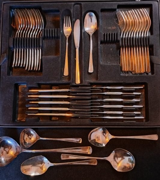 Gero Grandetti 6 persoons in Zilver plate  125,-, Gero, Bestekset, Overige typen, Ophalen of Verzenden