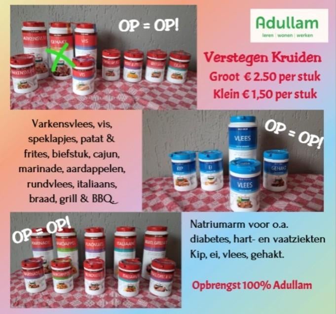 Koopje! Verstegen kruiden - 100% voor Adullam Zorg, Ophalen