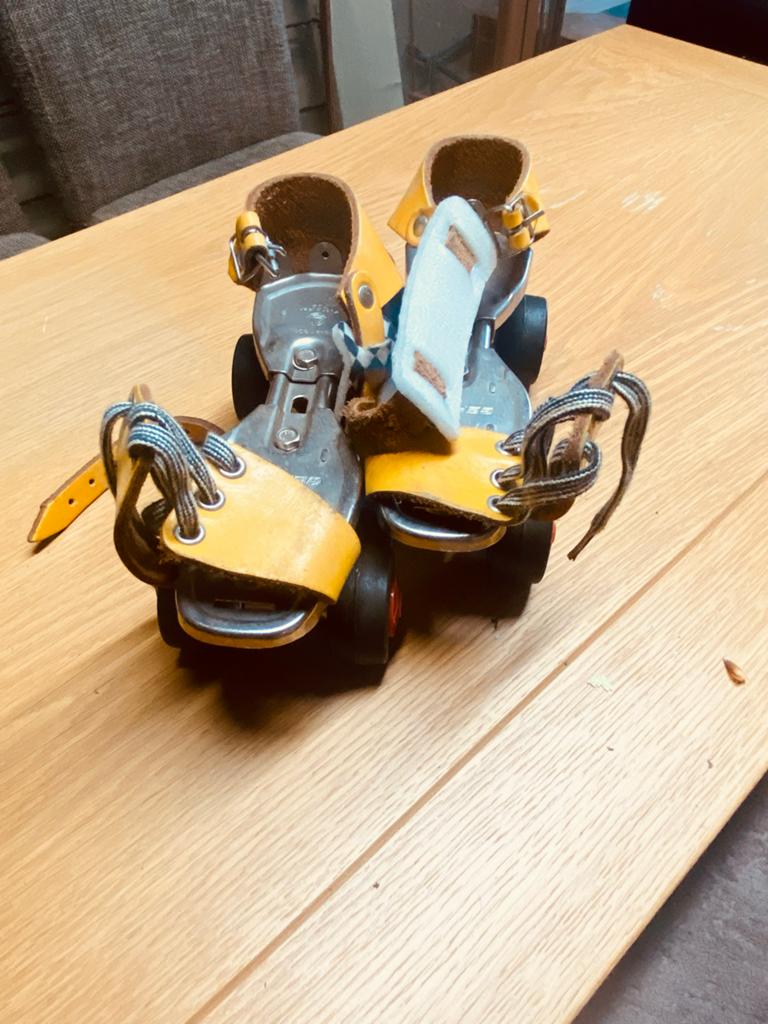 Vintage Rolschaatsen - Germina Retro Skates, Ophalen, Zo goed als nieuw, Dames