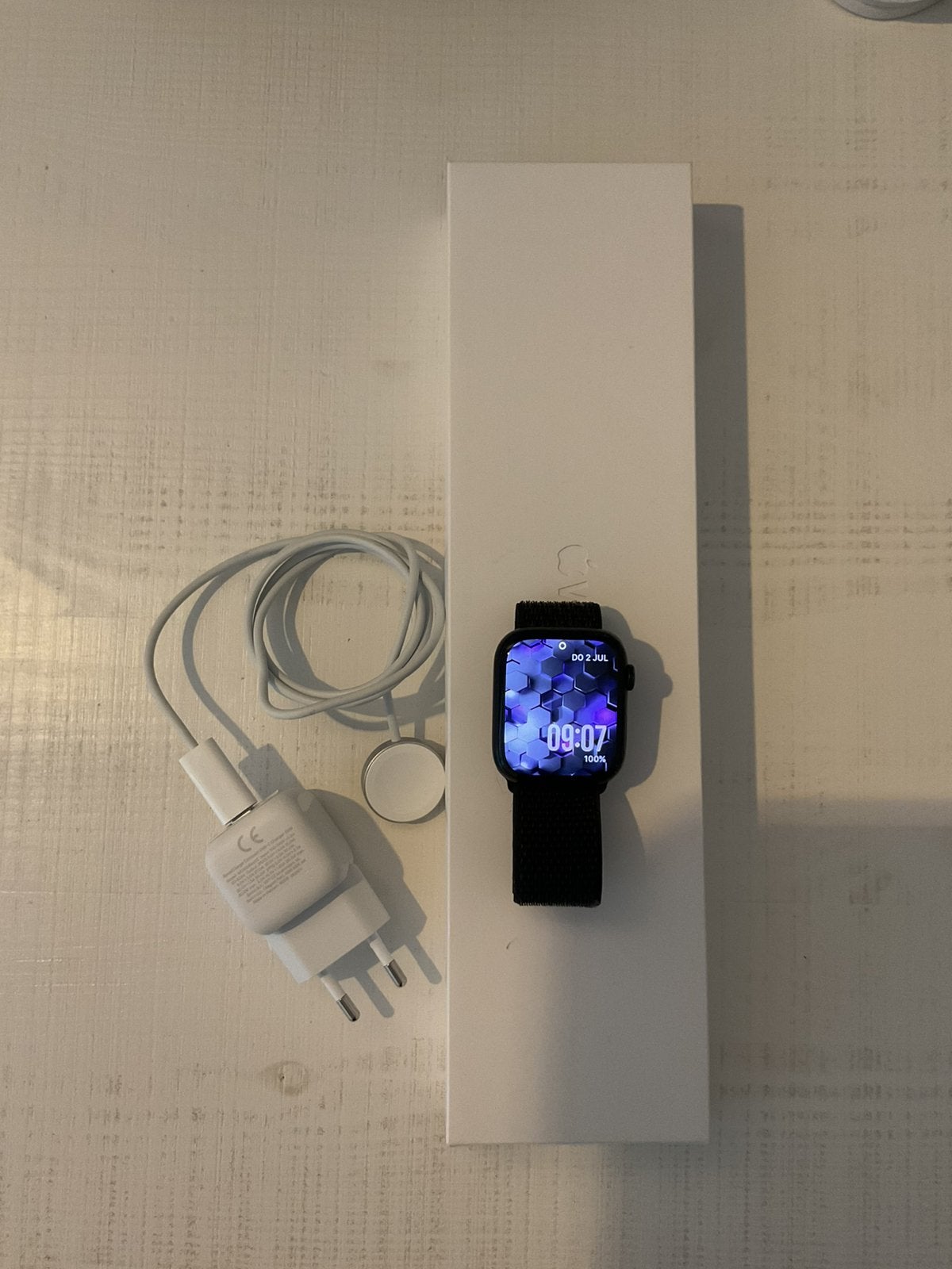 Apple Watch 7 series, Ophalen, Zo goed als nieuw, Zwart, IOS