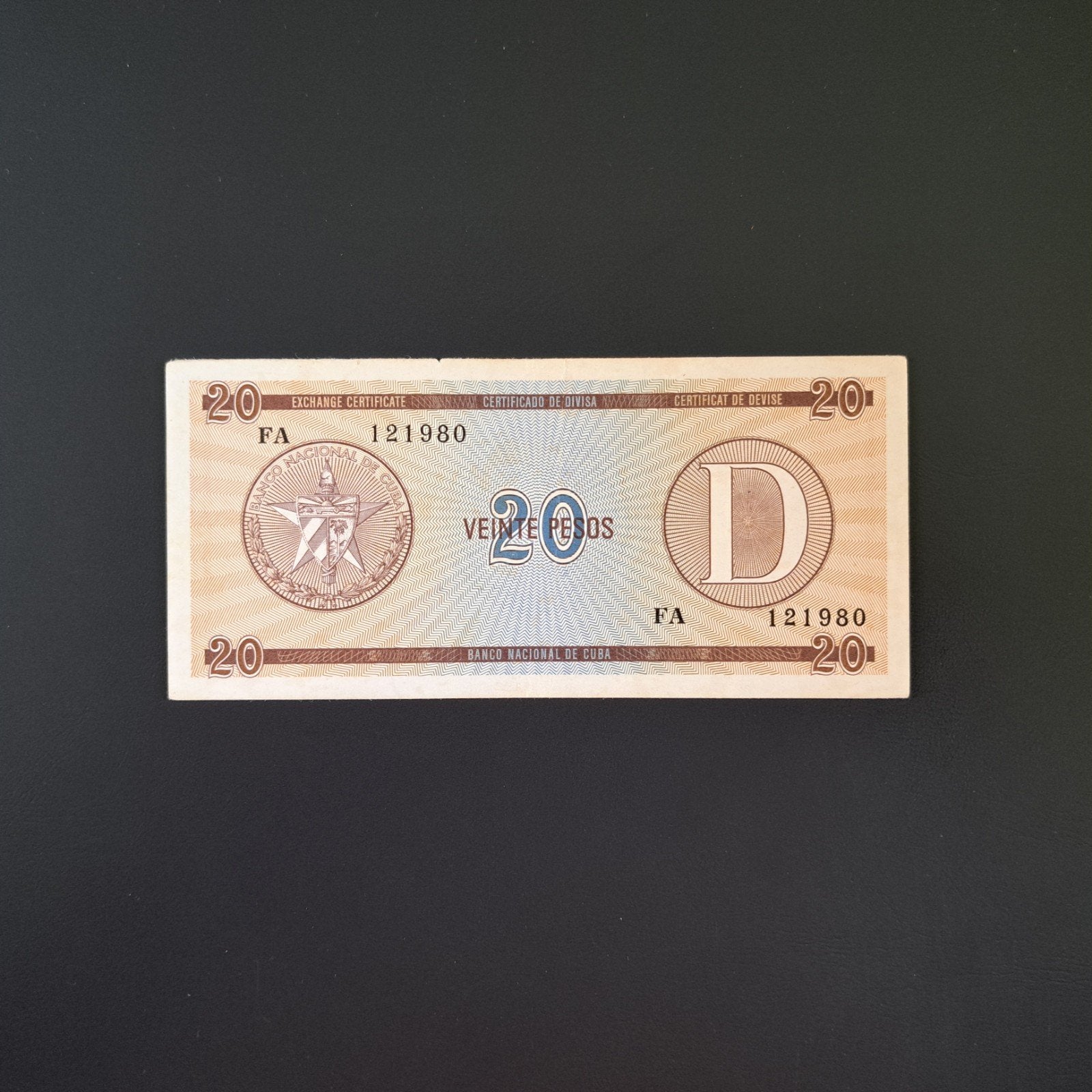 20 peso Cuba #019, Ophalen of Verzenden, Noord-Amerika, Los biljet