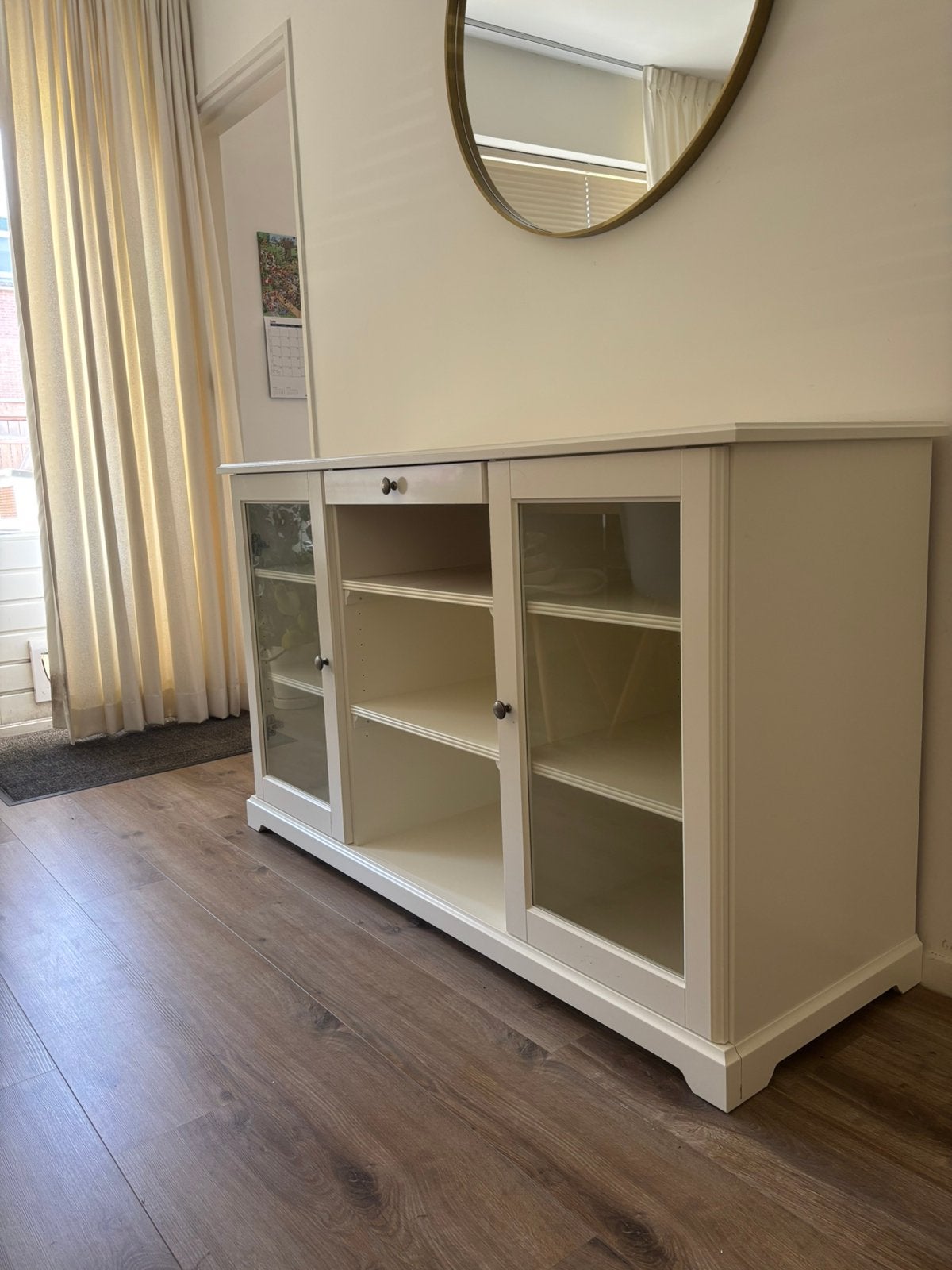 Gratis! Witte kast, Huis en Inrichting, Kasten | Buffetkasten, Ophalen, Gebruikt, 25 tot 50 cm, Met deur(en)