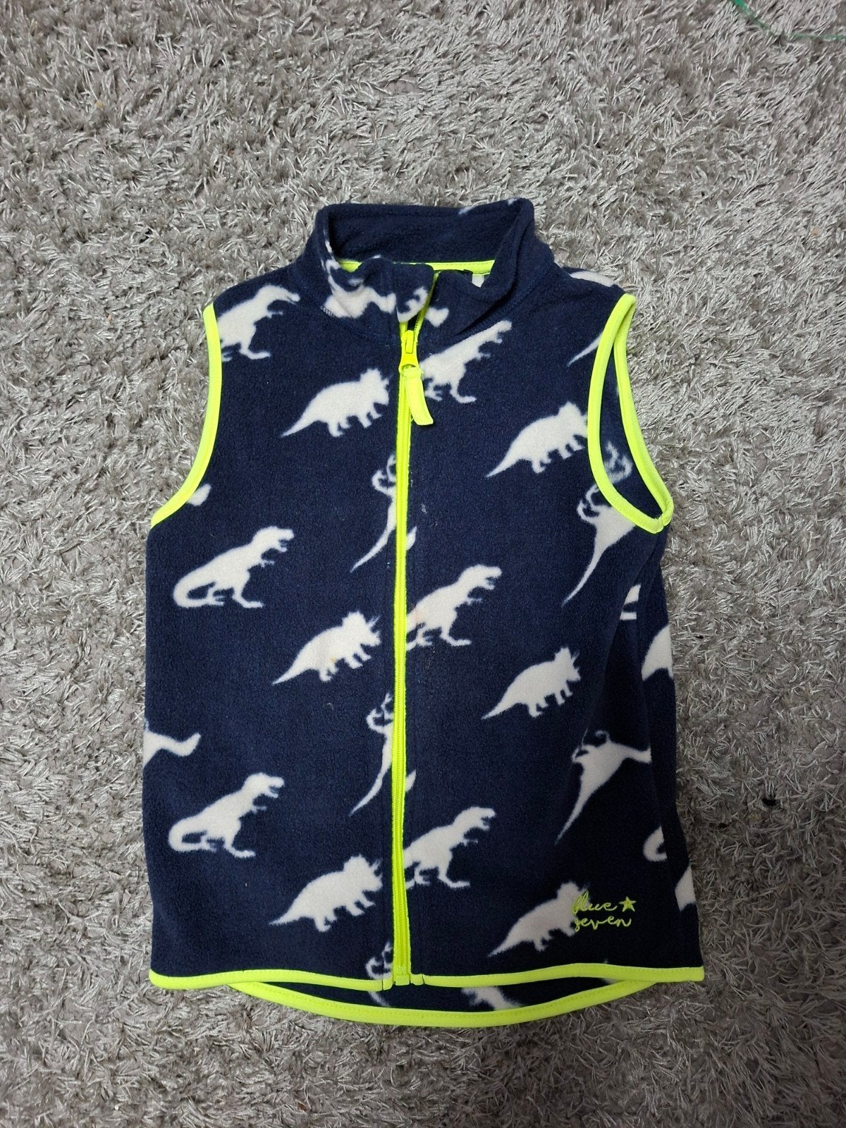 Dino vestje van Bleu Seven, maat 104, Blue seven, Verzenden, Trui of Vest, Zo goed als nieuw
