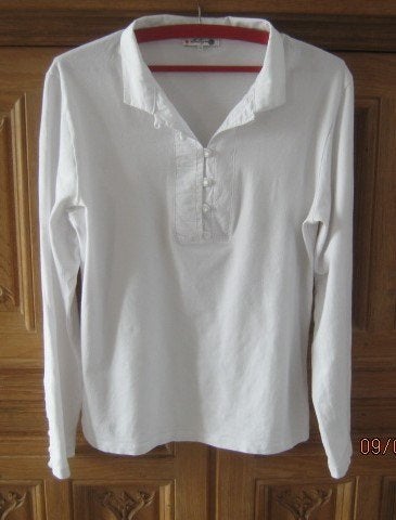 Shirt van La Ligna maat M/l  katoen wit, Maat 38/40 (M), Wit, Ophalen of Verzenden, Zo goed als nieuw