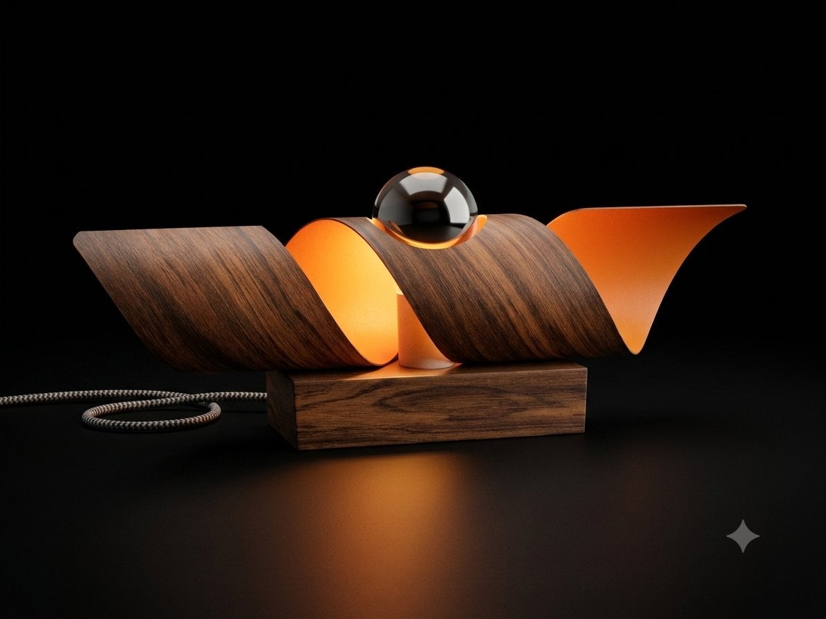 Polam ( Philips) space age lamp, Bruin, Indirect licht, Overige fittingen, Ophalen of Verzenden