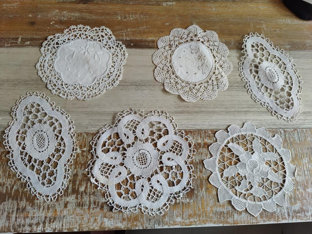 6 kanten kleedjes, Verzenden