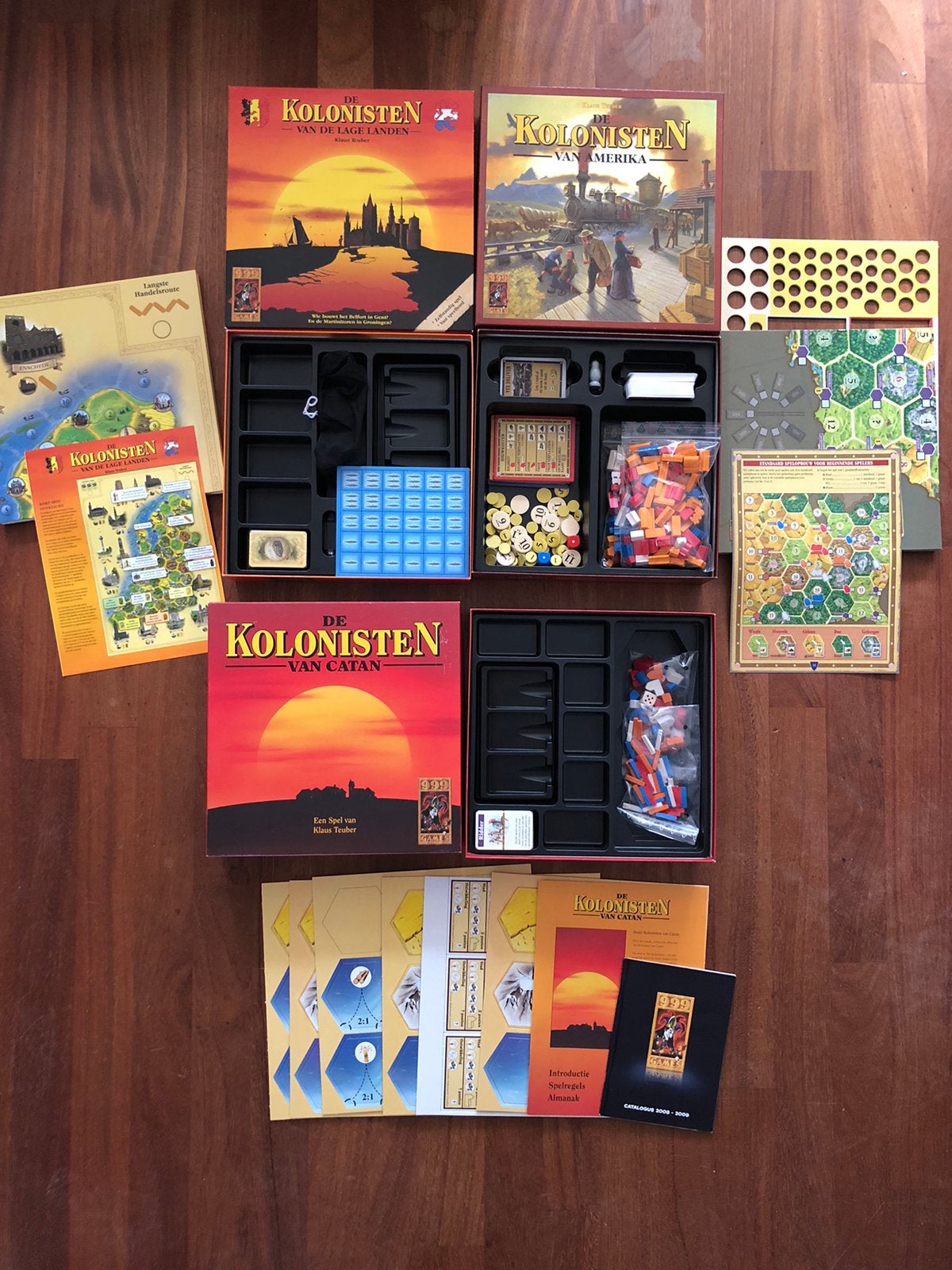 Catan bordspellen - Kolonisten van De Lage Landen, Amerika, Hobby en Vrije tijd, Gezelschapsspellen | Bordspellen, Ophalen of Verzenden