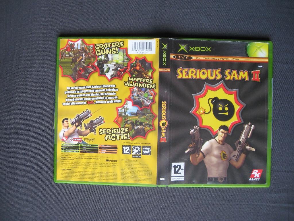 XBOX Live - Serious Sam II (PAL) met boekje (Nederlands), Spelcomputers en Games, Games | Xbox Original, Gebruikt, Vechten, 1 speler