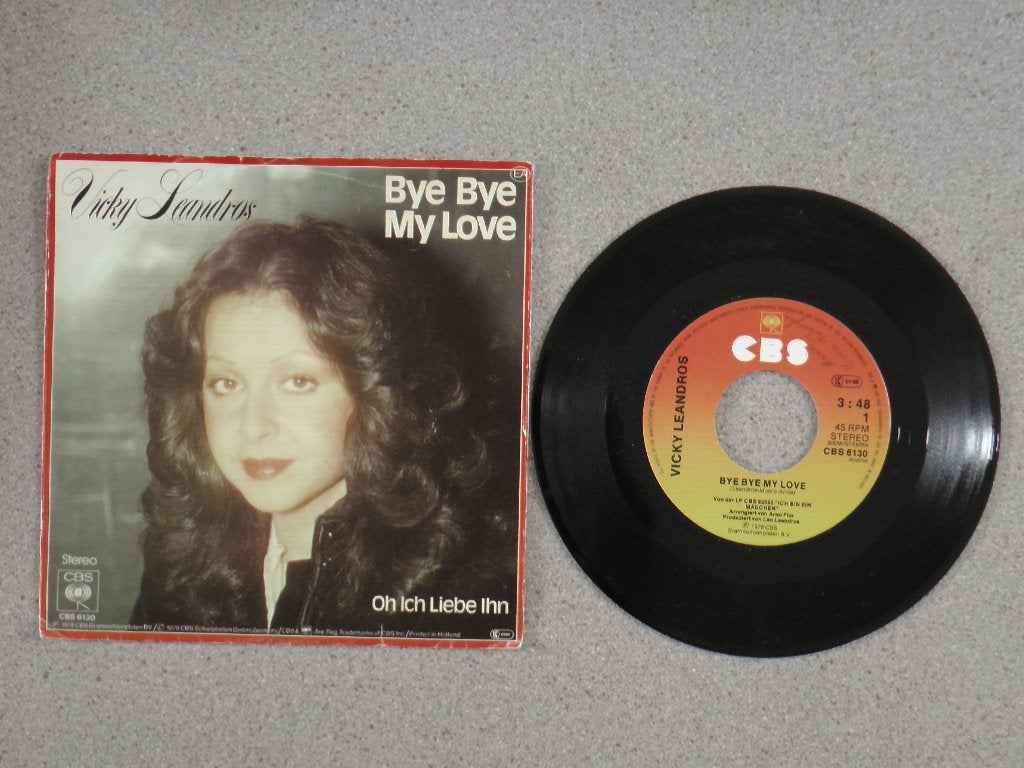 Vicky Leandros - Bye bye my love VINYL SINGLE, Gebruikt, 7 inch, Pop, Fotohoes