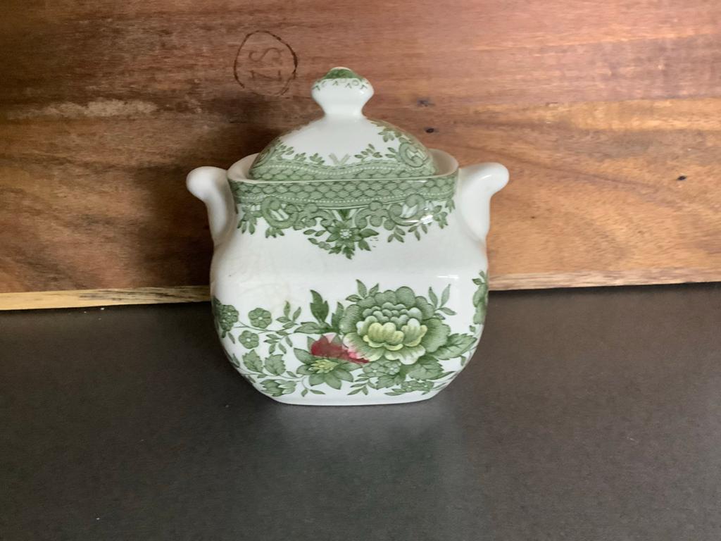 Vintage Enoch Wedgwood suikerpot Oriental Pheasants, Antiek en Kunst, Antiek | Porselein, Ophalen of Verzenden