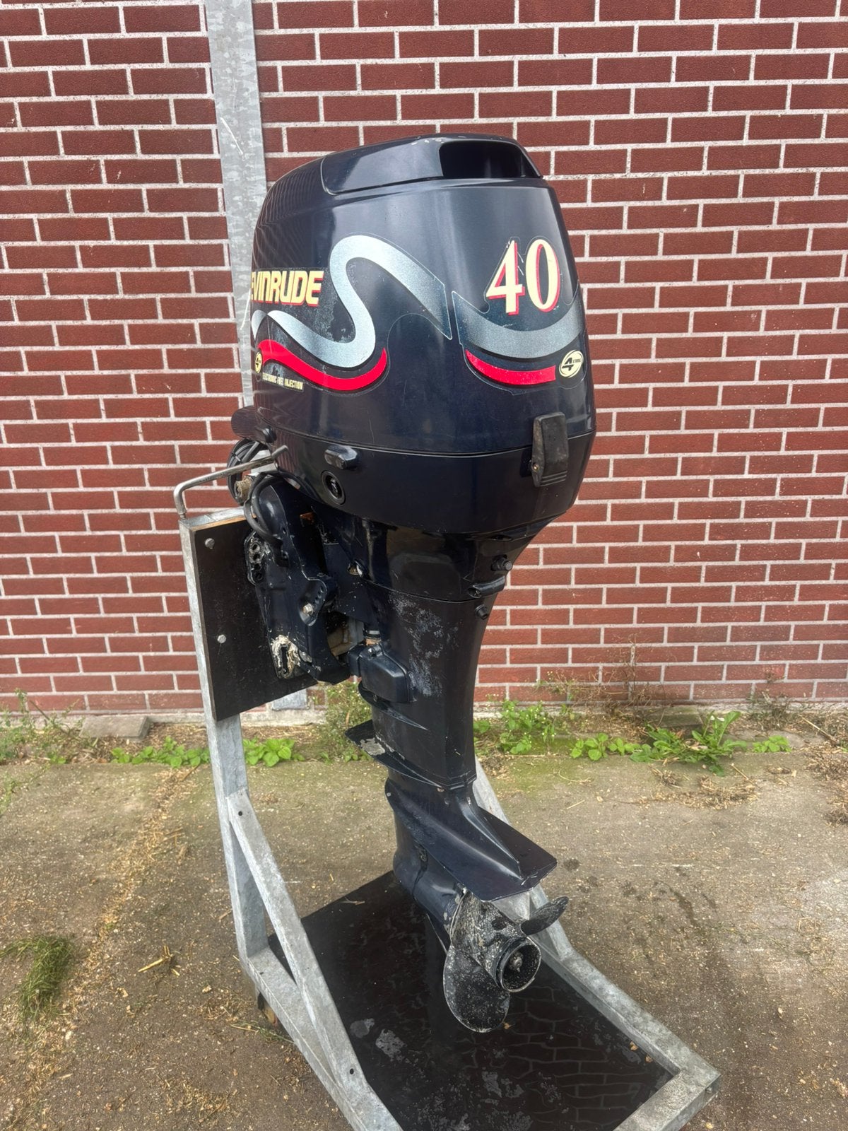 Evinrude 40 pk EFI 4 takt langstaart, Ophalen, Gebruikt, Met afstandsbediening, 30 pk of meer