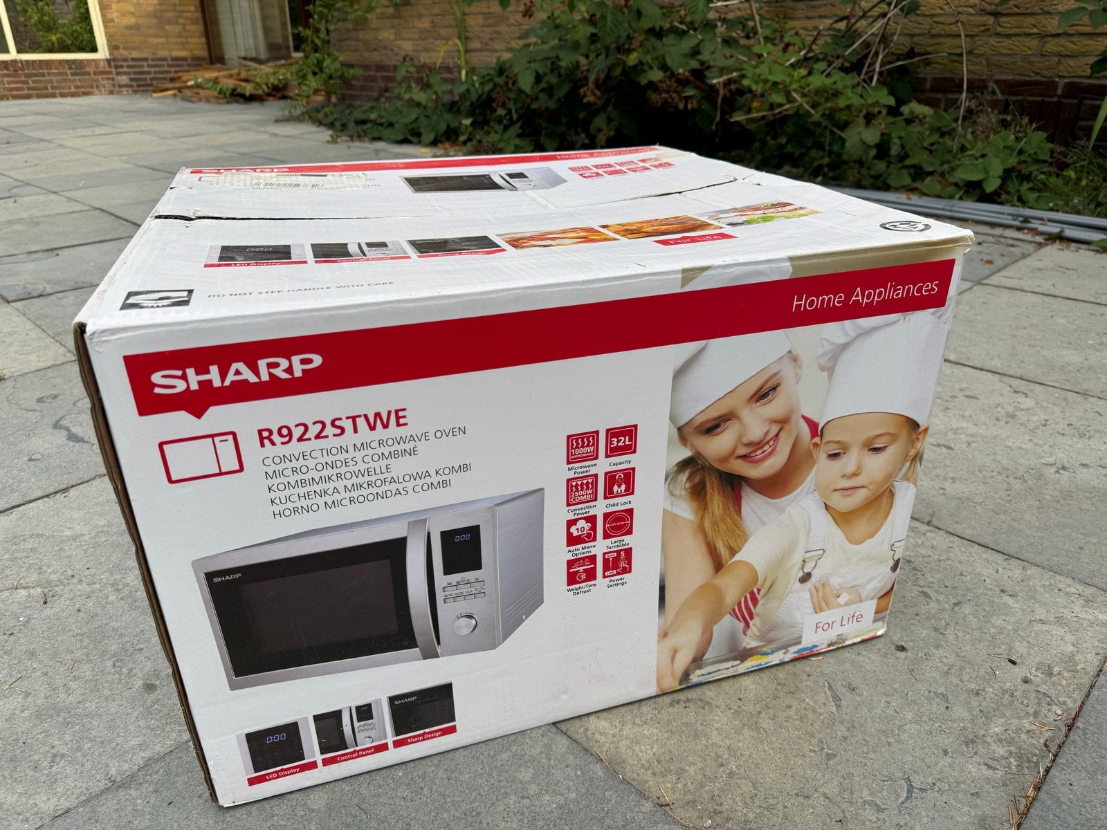 Sharp R922STWE Combimagnetron - Zo goed als nieuw, Witgoed en Apparatuur, Magnetrons, Ophalen, Combimagnetron, Zo goed als nieuw