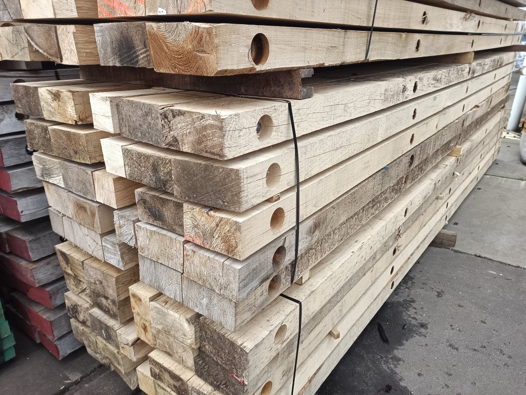 Draglineschot beuken voor loopbrug schotten 100x500 cm, Nieuw